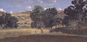 Jean Baptiste Camille  Corot Moisson dans une vallee (mk11) oil painting